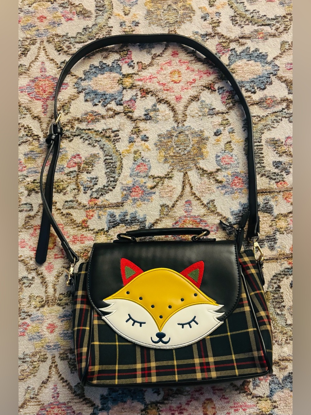 Banned Retro "Scandi Fox" Tartan Handbag